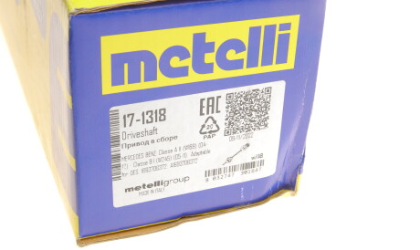 Фото 2 - Напіввісь Metelli 17-1318 (171318)