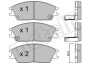 Комплект тормозных колодок, дисковый тормоз - (581011CA00, 581011CA10, 5810122A00) Metelli 22-0081-1 (фото 1)