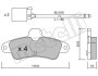 Комплект тормозных колодок, дисковый тормоз - (1089400, 1504143, 1672939) Metelli 22-0143-0K (фото 1)