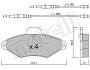 Комплект тормозных колодок, дисковый тормоз - (425291, 425156, 95667786) Metelli 22-0144-0 (фото 1)