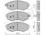 Комплект тормозных колодок, дисковый тормоз - (4106044F92, 4106080N90, 4106032R94) Metelli 22-0188-0 (фото 1)