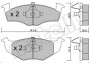 Комплект тормозных колодок, дисковый тормоз - (1H0698151A) Metelli 22-0206-1 (фото 1)