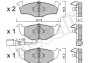 Комплект тормозных колодок, дисковый тормоз - (6Q0698151B) Metelli 22-0206-3 (фото 1)