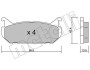 Комплект тормозных колодок, дисковый тормоз - (1U092648Z, 1U0A2648Z, 3868298) Metelli 22-0303-0 (фото 1)