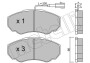 Комплект тормозных колодок, дисковый тормоз - (425242, 425243, 425458) Metelli 22-0325-0 (фото 1)