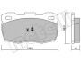 Комплект тормозных колодок, дисковый тормоз - (sfp000260, stc1275, rtc5574) Metelli 22-0352-0 (фото 1)