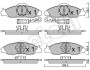 Комплект тормозных колодок, дисковый тормоз - (4813005100) Metelli 22-0368-0 (фото 1)