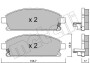 Комплект тормозных колодок, дисковый тормоз - (410601W385, 410601W387, 410601W388) Metelli 22-0406-1 (фото 1)