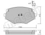 Комплект тормозных колодок, дисковый тормоз - (ncy33323z, n0y33323z, nay53323z) Metelli 22-0472-0 (фото 1)