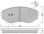 Комплект тормозных колодок, дисковый тормоз - (lcy23329za, lcy13323z, lcy43323zd) Metelli 22-0477-0 (фото 1)