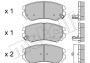 Комплект тормозных колодок, дисковый тормоз - (581011FA00, 581011FA50, 581011FE00) Metelli 22-0503-0 (фото 1)