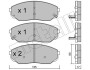 Комплект тормозных колодок, дисковый тормоз - (581013ED00, 581013ED01, 581013ED02) Metelli 22-0515-0 (фото 2)