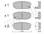 Комплект тормозных колодок, дисковый тормоз - (583023ED00, 583023ED01, 583023EE00) Metelli 22-0516-0 (фото 2)