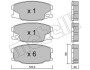 Комплект тормозных колодок, дисковый тормоз - (mk328619, mk499872, mc894601) Metelli 22-0622-0 (фото 1)