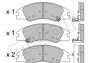 Комплект тормозных колодок, дисковый тормоз - (581012FA10, 581012FA20, 581012FA21) Metelli 22-0630-0 (фото 1)