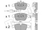 Комплект гальмівних колодок (дискових) - (5N0698151, 5N0698151A, 5N0698151B) Metelli 22-0675-1 (фото 1)