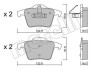 Комплект гальмівних колодок (дискових) - (274330, 2743300, 274512) Metelli 22-0688-0 (фото 1)