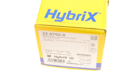 Фото 9 - Гальмівні колодки Metelli 22-0702-0 (2207020)