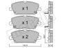 Комплект тормозных колодок, дисковый тормоз - (45022SMGE00, 45022SMGE01, 45022SMGE50) Metelli 22-0728-0 (фото 1)