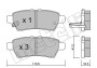 Комплект гальмівних колодок (дискових) - (44060EA090, 44060EA091, 44060EB325) Metelli 22-0744-0 (фото 1)