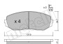 Комплект тормозных колодок, дисковый тормоз - (5520065J00, 5520065J01, 5520065J03) Metelli 22-0766-0 (фото 1)