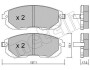 Комплект тормозных колодок, дисковый тормоз - (410601605R, 410602Y091, 410605Y790) Metelli 22-0876-1 (фото 1)