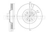 Тормозной диск - (424644, 4246E0, 4246K0) Metelli 23-0793C (фото 1)