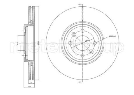 Tarcza ham.renault scenic 03-09 - Metelli 230829C