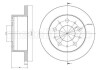 Диск гальмівний (задній) Citroen Jumper/Fiat Ducato/Peugeot Boxer 06- (280x16) - (424939, 424940, 4249K8) Metelli 23-0912C (фото 1)