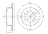 Тормозной диск - (4840105101, 4840105110) Metelli 23-1034C (фото 1)