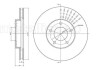 Тормозной диск - (4096352, 4360107, 4454777) Metelli 23-1036C (фото 1)