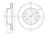 Тормозной диск - (435120K070, 435120K060) Metelli 23-1077C (фото 1)