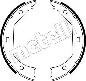 Комплект тормозных колодок, стояночная тормозная система - Metelli 53-0017