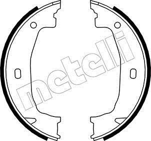 Комплект тормозных колодок, стояночная тормозная система - Metelli 53-0018