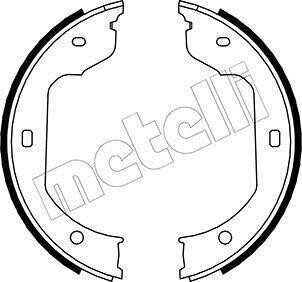 Комплект тормозных колодок, стояночная тормозная система - Metelli 53-0019