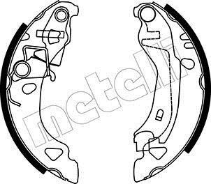 Комплект тормозных колодок - (71738378, 77362297, 9945975) Metelli 53-0070