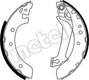 Комплект тормозных колодок - (1005968, 1017209, 1041906) Metelli 53-0129