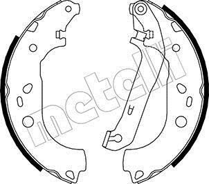 Комплект тормозных колодок - (b3YH2638ZA, 1385735, 1347420) Metelli 53-0142 (фото 1)