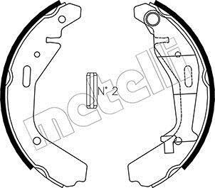 Комплект тормозных колодок - (4706836, 5320084E00, 5320086G00) Metelli 53-0318