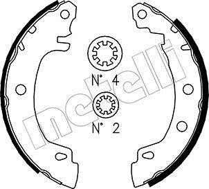 Комплект тормозных колодок - Metelli 53-0353