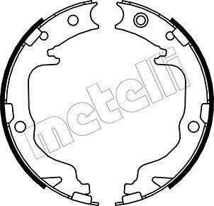 Комплект тормозных колодок, стояночная тормозная система - Metelli 53-0362