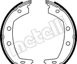 Комплект тормозных колодок, стояночная тормозная система - (lr001020) Metelli 53-0374