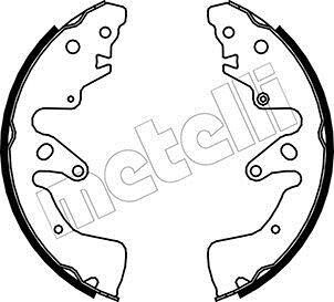 Комплект тормозных колодок - Metelli 53-0407