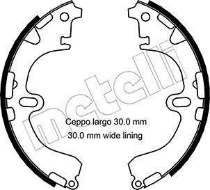 Комплект тормозных колодок - Metelli 53-0422