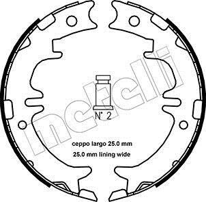 Комплект тормозных колодок, стояночная тормозная система - Metelli 53-0439