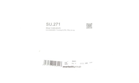 Фото 2 - Датчик зносу гальмівних колодок Metelli SU.271 (SU271)