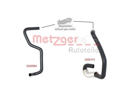 Патрубок EGR Ford Connect 1.8 TDCi 02-13 - (2T149K476BD) METZGER 2420113