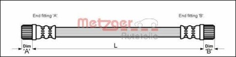 Гальмівний шланг - METZGER 4111152