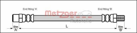 Тормозной шланг - METZGER 4113257