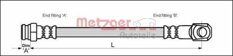 Гальмівний шланг - METZGER 4114050